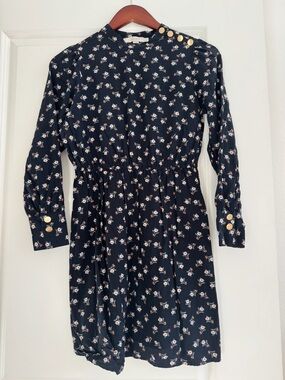 Loft Petite Long Sleeve Knee Length Dress